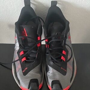 Jordan Black and Red Sneakers